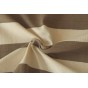 tissu large rayures - écru et taupe