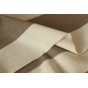 tissu rayé écru et taupe - un chat sur un fil