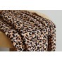tissu fluide léopard rose - viscose
