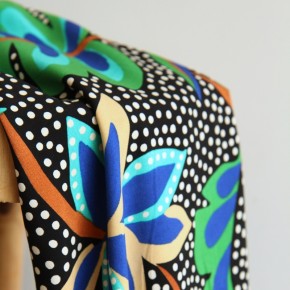 viscose imprimée Brasilia - vert
