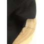 tissu upcyclé lin et coton noir - un chat sur un fil