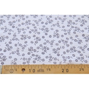 tissu en double gaze - marine et blanc
