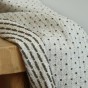 Tissu jacquard pois taupe - fabriqué en france