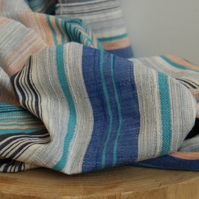Tissu jacquard rayé - fabriqué en france