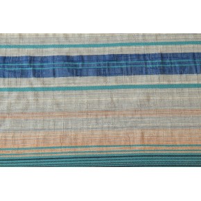 tissu jacquard fin - rayures bleues et roses
