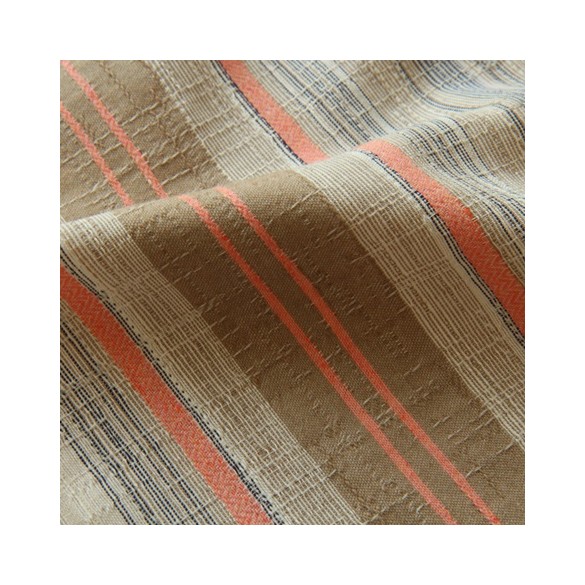 Tissu jacquard rayé - fabriqué en france