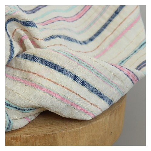 Tissu jacquard rayé - fabriqué en france Tissu jacquard rayé - fabriqué en france