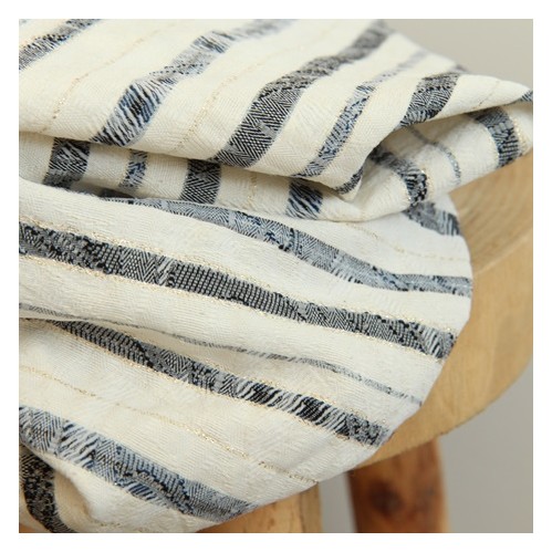 Tissu jacquard rayé - fabriqué en france Tissu jacquard rayé - fabriqué en france