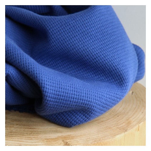 Jersey nid d'abeille - bleu royal Jersey nid d'abeille - bleu royal