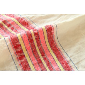 jacquard écru et rayures - un chat sur un fil