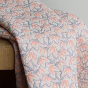 Tissu jacquard Léonie rose