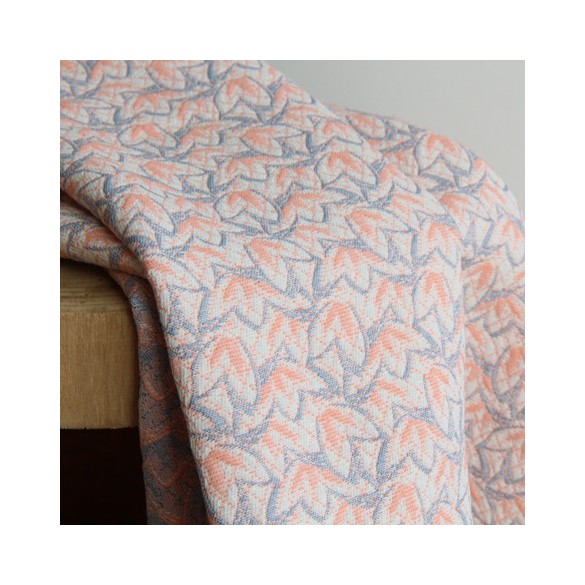Tissu jacquard Léonie rose