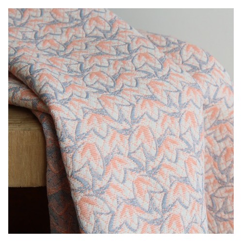 Tissu jacquard Léonie rose Tissu jacquard Léonie rose