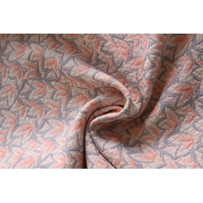 tissu jacquard français - un chat sur un fil