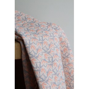 tissu en jacquard - un chat sur un fil