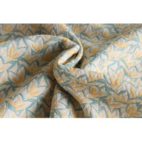 tissu en jacquard - un chat sur un fil