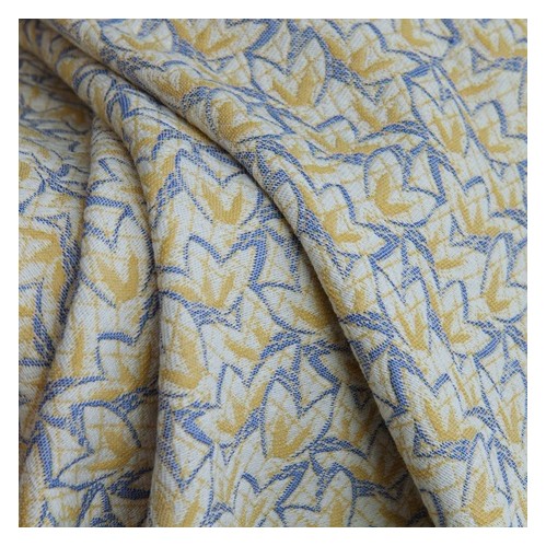 Tissu jacquard Léonie - bleu Tissu jacquard Léonie - bleu