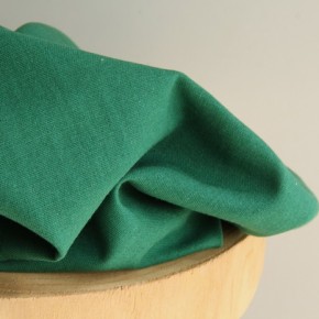 Tissu viscose et lin vert - un chat sur un fil