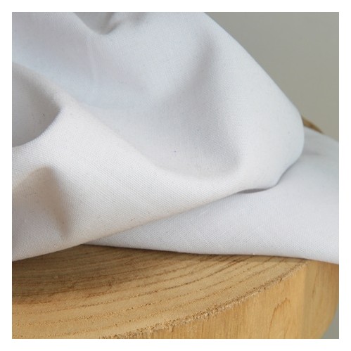 Coton et lin - blanc Coton et lin - blanc