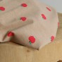 tissu jersey imprimé pommes - beige