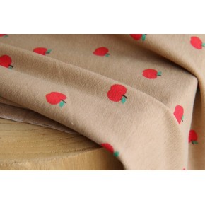 tissu jersey de coton - pommes