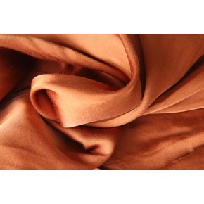 viscose satin marron cuivré - un chat sur un fil