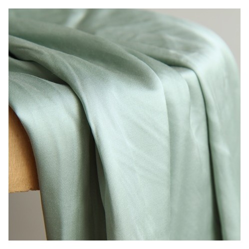 tissu en satin de viscose - céladon tissu en satin de viscose - céladon