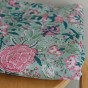 tissu indien block print - un chat sur un fil