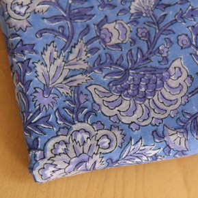 tissu indien block print - un chat sur un fil
