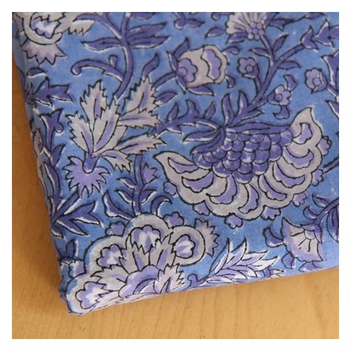 tissu indien block print - un chat sur un fil tissu indien block print - un chat sur un fil