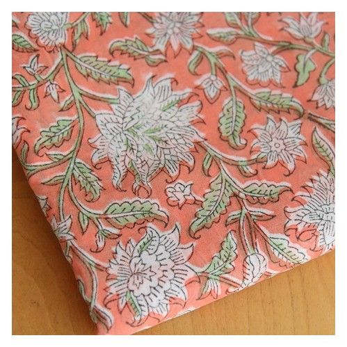 tissu indien block print - un chat sur un fil tissu indien block print - un chat sur un fil