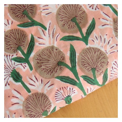 tissu indien block print - un chat sur un fil tissu indien block print - un chat sur un fil