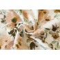 jolie double gaze de coton à fleurs - un chat sur un fil
