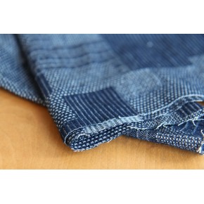 denim patchwork - un chat sur un fil