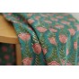 tissu imprimé fleurs - block print
