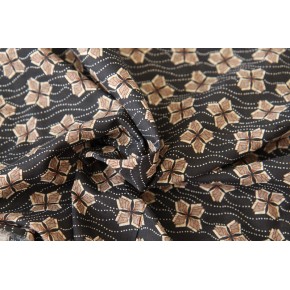 viscose fleurs - un chat sur un fil