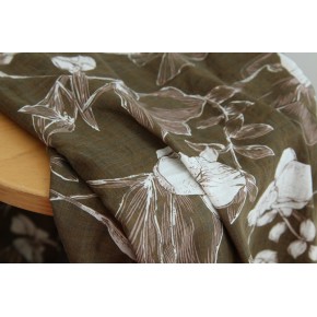 coton et viscose léger - fleurs