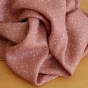 tissu fluide à pois vieux rose - un chat sur un fil