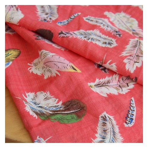 coton et viscose imprimé plumes coton et viscose imprimé plumes