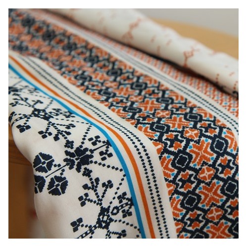 VISCOSE upcyclée - poppy VISCOSE upcyclée - poppy