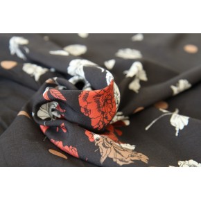 tissu viscose imprimée - collection upcycling