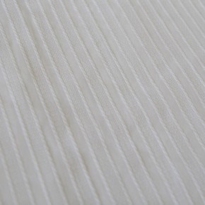 coton brodé rayures - blanc