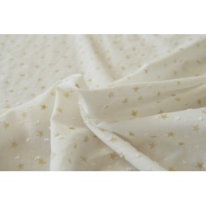 tissu coton plumetis - un chat sur un fil