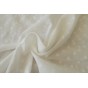 tissu voile de coton blanc cassé - pois