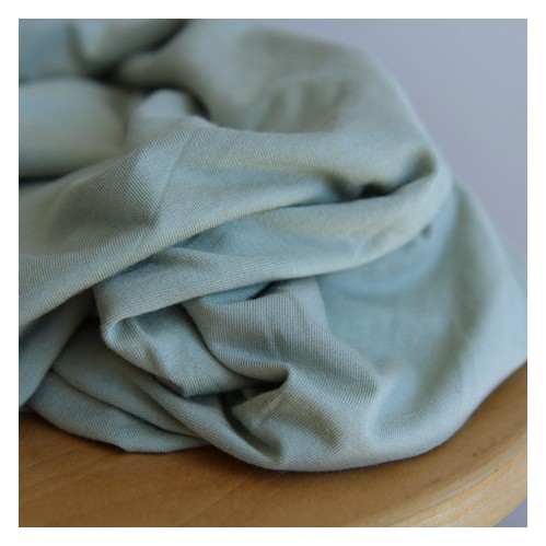 tissu jersey modal vert clair - un chat sur un fil tissu jersey modal vert clair - un chat sur un fil