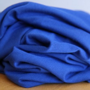 tissu jersey tencel bleu