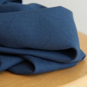 tissu Viscose et lin - bleu acier