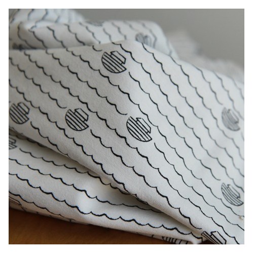 jersey coton bateaux - un chat sur un fil jersey coton bateaux - un chat sur un fil