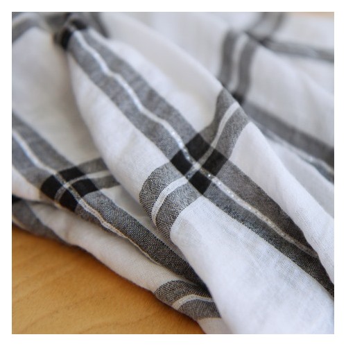 tissu voile de coton à carreaux - collection upcycling tissu voile de coton à carreaux - collection upcycling