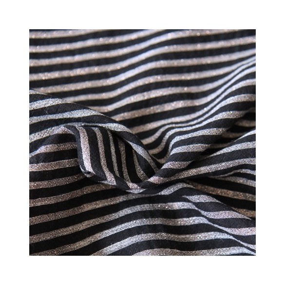coton rayé upcyclé